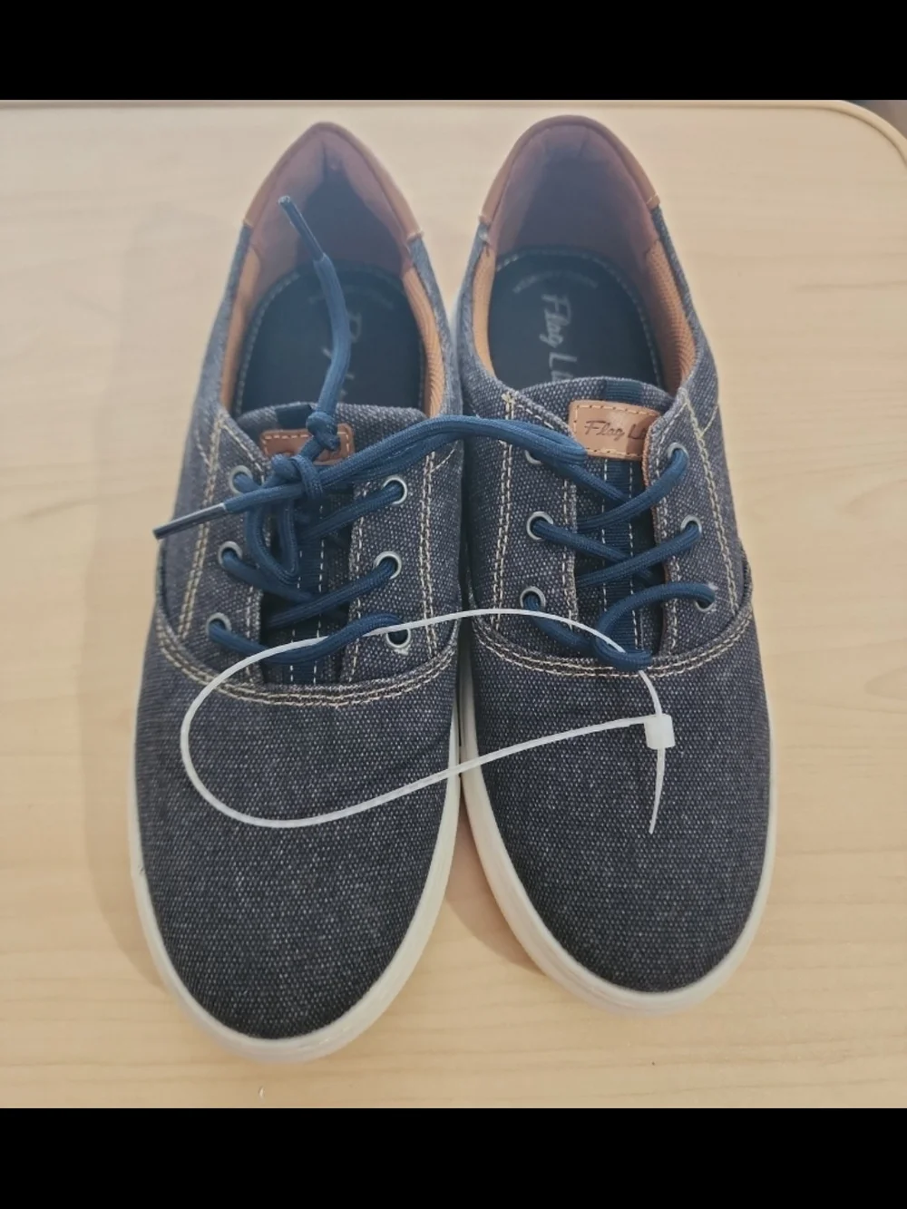 New Casual Navy Canvas Kids Sneakers